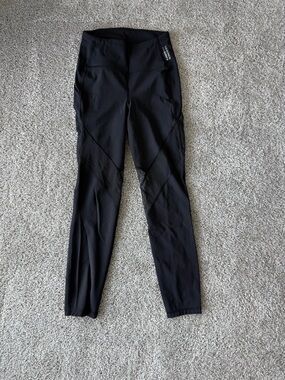 lululemon athletica Black High-Rise Leggings with Mesh Panels